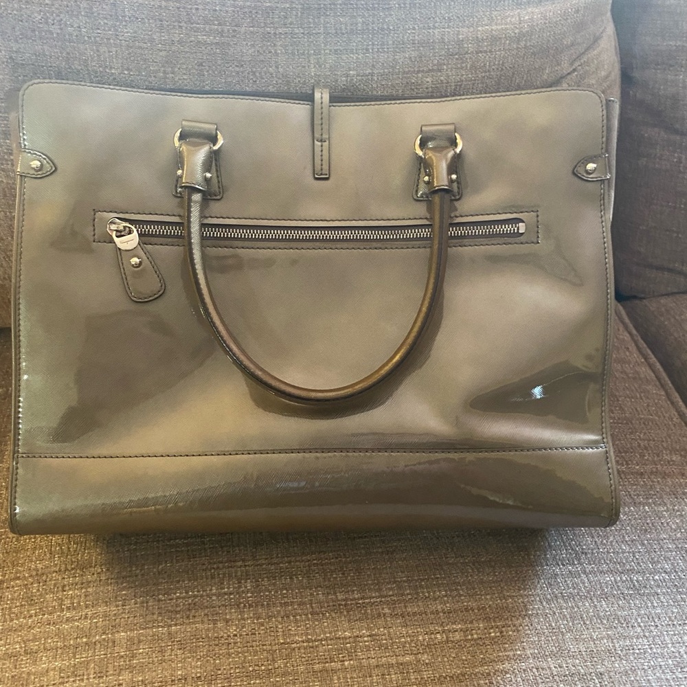 Salvatore Ferragamo Patent Leather Briana Bag Gem
